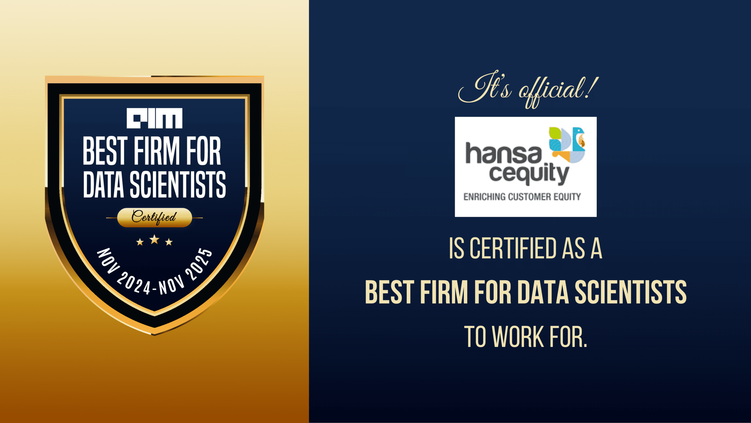 Hansa Cequity press release banner